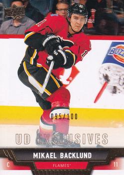 2013-14 Upper Deck - UD Exclusives #165 Mikael Backlund Front