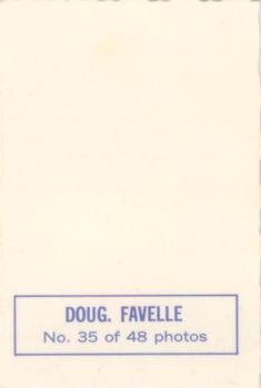 1970-71 O-Pee-Chee - Deckle Edge Photos #35 Doug Favell Back