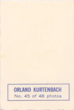 1970-71 O-Pee-Chee - Deckle Edge Photos #45 Orland Kurtenbach Back