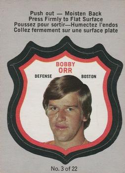 1972-73 O-Pee-Chee - Player Crests #3 Bobby Orr Front
