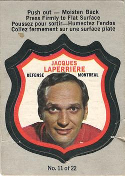 1972-73 O-Pee-Chee - Player Crests #11 Jacques Laperriere Front