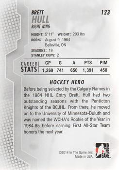 2013-14 In The Game Heroes and Prospects #123 Brett Hull Back
