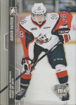 2013-14 In The Game Heroes and Prospects #174 Aaron Haydon Front