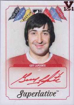2013-14 In The Game Superlative The First Six - Autographs Gold #A-GLA Guy Lapointe Front
