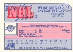 1988-89 O-Pee-Chee Minis #11 Wayne Gretzky Back