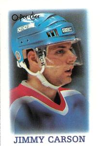 1988-89 O-Pee-Chee Minis #5 Jimmy Carson Front