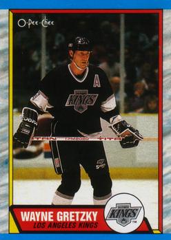 1989-90 O-Pee-Chee - Box Bottoms #E Wayne Gretzky Front