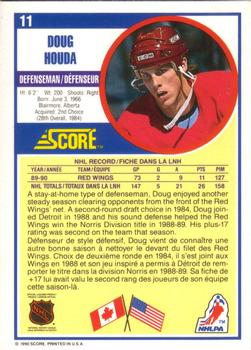 1990-91 Score Canadian #11 Doug Houda Back