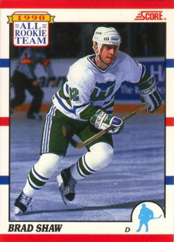 1990-91 Score Canadian #325 Brad Shaw Front