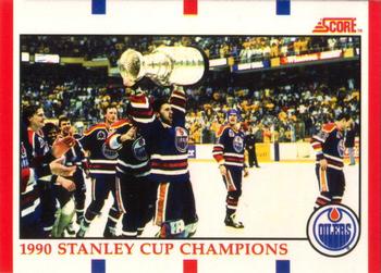1990-91 Score Canadian #331 1990 Stanley Cup Champions Front
