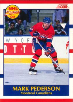 1990-91 Score Canadian #387 Mark Pederson Front