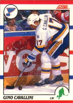 1990-91 Score Canadian #63 Gino Cavallini Front