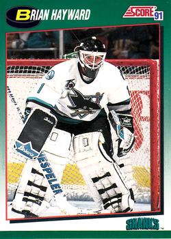 1991-92 Score Rookie and Traded #4T Brian Hayward Front