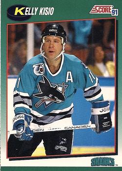 1991-92 Score Rookie and Traded #3T Kelly Kisio Front