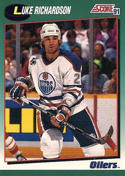 1991-92 Score Rookie and Traded #70T Luke Richardson Front