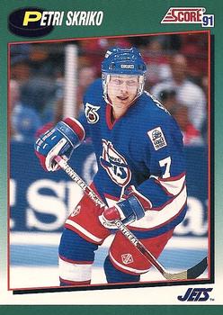 1991-92 Score Rookie and Traded #72T Petri Skriko Front