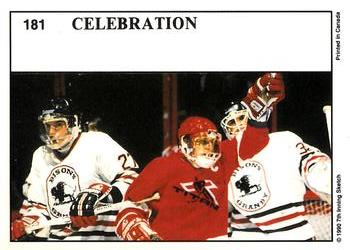 1990-91 7th Inning Sketch QMJHL #181 The Celebration Back