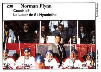 1990-91 7th Inning Sketch QMJHL #238 Norman Flynn Back