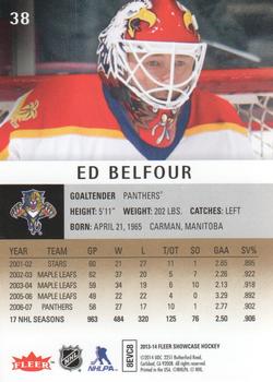 2013-14 Fleer Showcase #38 Ed Belfour Back