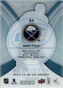 2013-14 SPx - 2013-14 Upper Deck Ice #83 Mark Pysyk Back