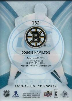 2013-14 SPx - 2013-14 Upper Deck Ice #132 Dougie Hamilton Back
