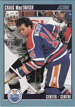 1992-93 Score Canadian #303 Craig MacTavish Front