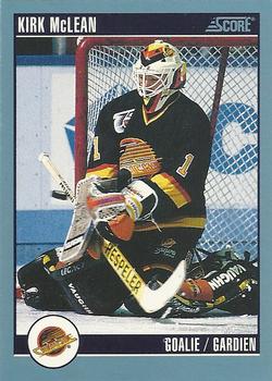 1992-93 Score Canadian #385 Kirk McLean Front