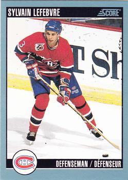 1992-93 Score Canadian #405 Sylvain Lefebvre Front