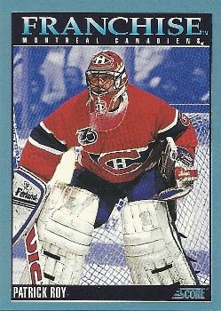 1992-93 Score Canadian #428 Patrick Roy Front