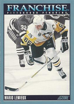 1992-93 Score Canadian #433 Mario Lemieux Front