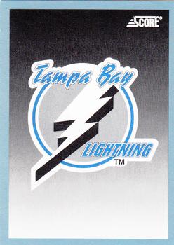 1992-93 Score Canadian #507 Tampa Bay Lightning Logo Front