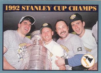1992-93 Score Canadian #518 1992 Stanley Cup Champs Front