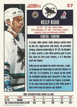 1992-93 Score Canadian #57 Kelly Kisio Back