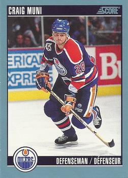 1992-93 Score Canadian #81 Craig Muni Front