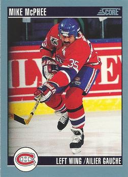 1992-93 Score Canadian #91 Mike McPhee Front
