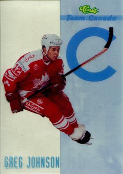 1993 Classic '93 Hockey Draft - Team Canada #TC1 Greg Johnson Front