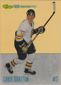 1993 Classic '93 Hockey Draft - Top Ten #DP3 Chris Gratton Front