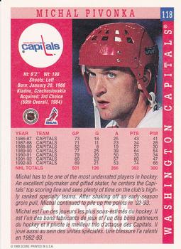 1993-94 Score Canadian #118 Michal Pivonka Back