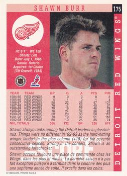 1993-94 Score Canadian #175 Shawn Burr Back