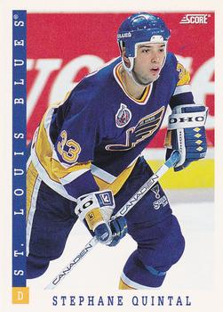 1993-94 Score Canadian #412 Stephane Quintal Front