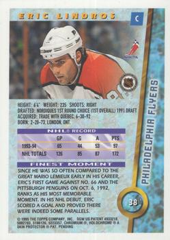 1994-95 Finest - Refractors #38 Eric Lindros Back