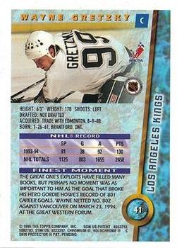 1994-95 Finest - Refractors #41 Wayne Gretzky Back