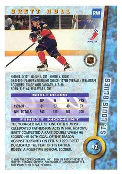 1994-95 Finest - Refractors #42 Brett Hull Back