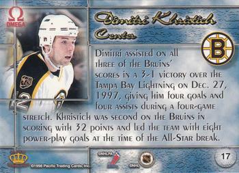 1997-98 Pacific Omega #17 Dimitri Khristich Back