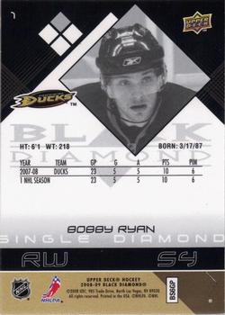 2008-09 Upper Deck Black Diamond #1 Bobby Ryan Back