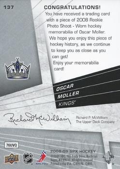 2008-09 SPx #137 Oscar Moller Back