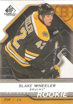 2008-09 SP Game Used #195 Blake Wheeler Front