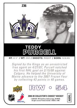 2008-09 Collector's Choice #236 Teddy Purcell Back