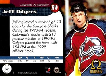 1998-99 Pacific Omega #62 Jeff Odgers Back
