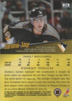 1998-99 Finest - Refractors #74 Jaromir Jagr Back